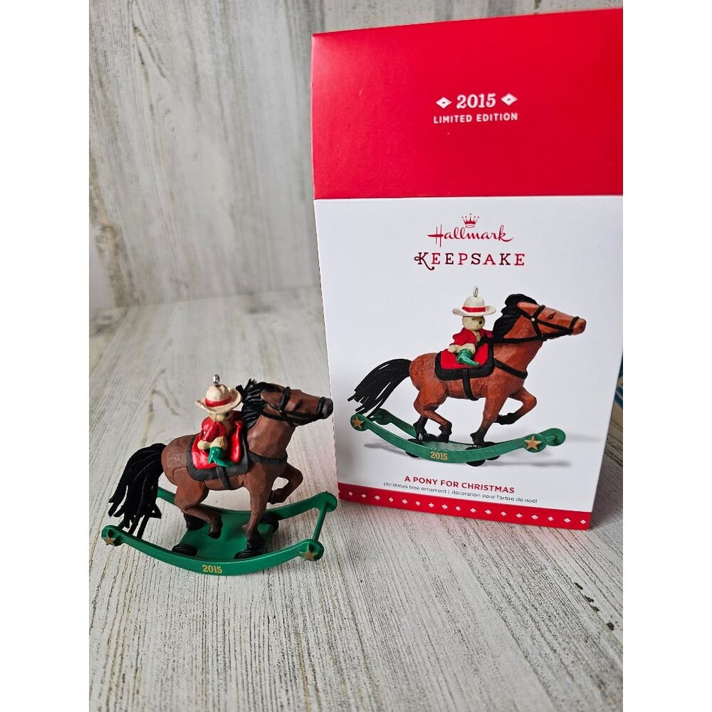 Hallmark pony for Xmas 2015 horse pony Express ornament Xmas tree new